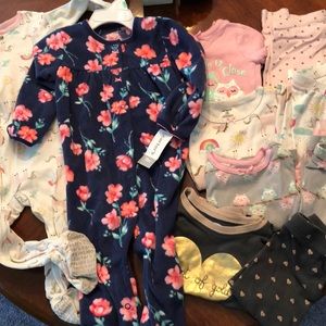 Lot of 6 pjs 18 month pajamas 1 is NWT
